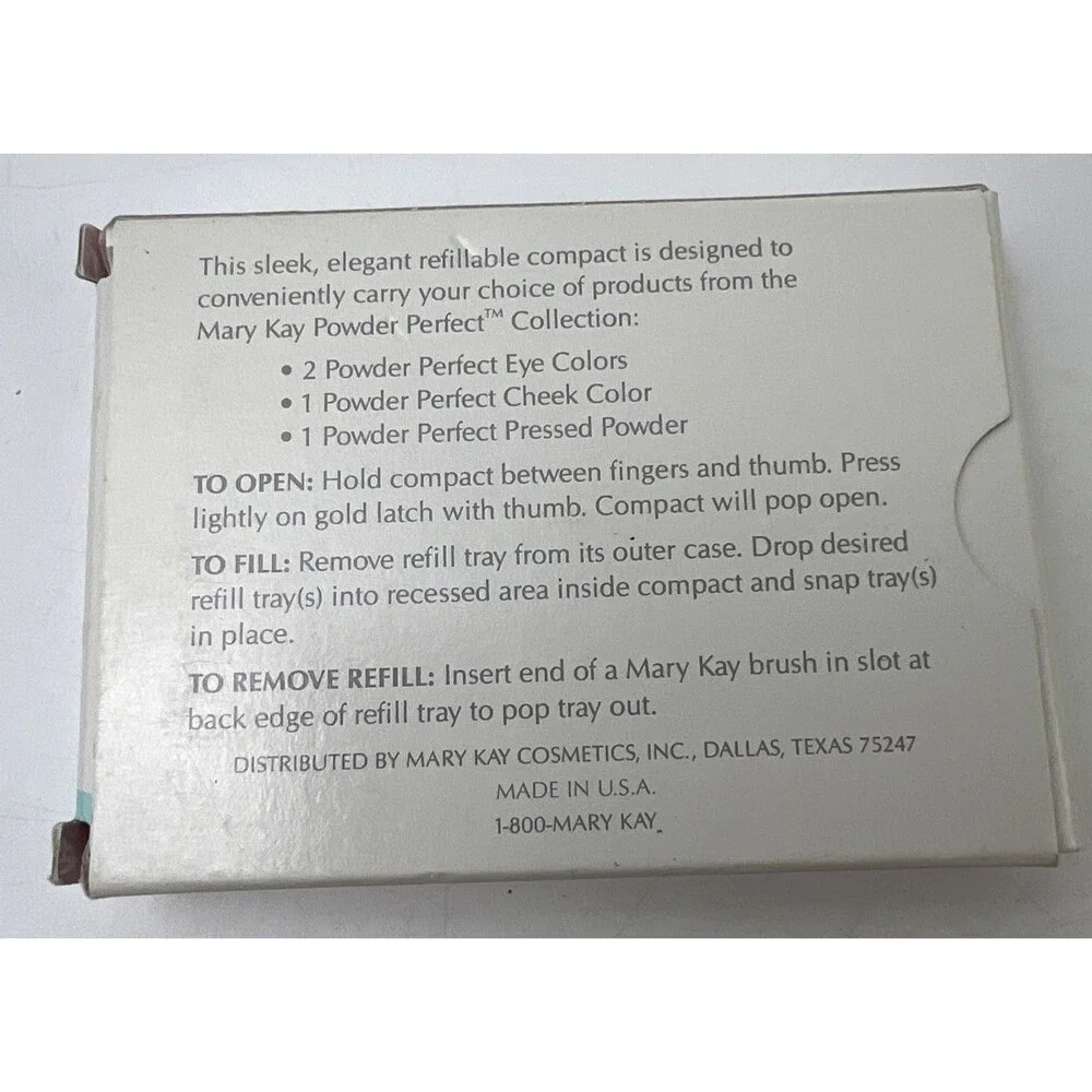 Mary Kay Glamour Compact Case Eye Shadow, Powder or Cheek #3539